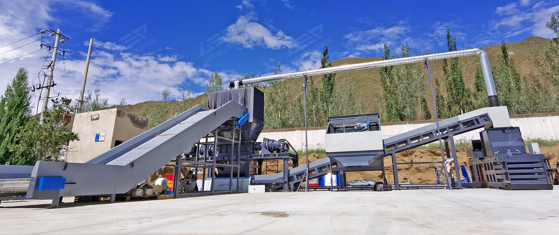 Bulky Waste Shredding and Disposal Project in Tibet, China