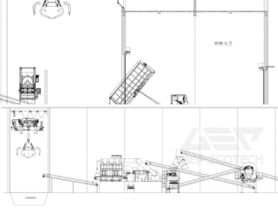 Domestic waste to RDF production plant Domestic waste to RDF production plant