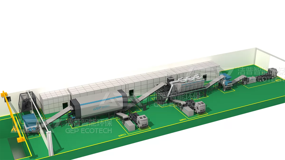 MSW to RDF production line MSW to RDF production line