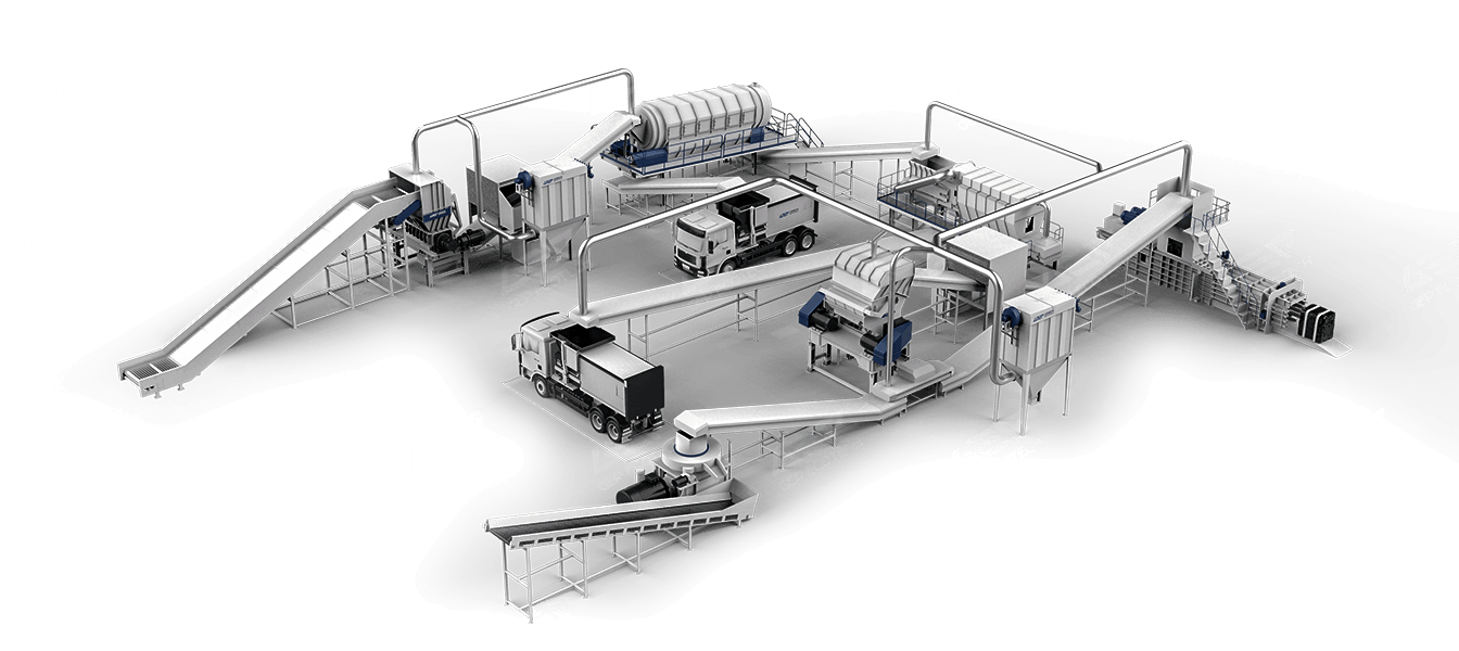 Demolition Waste to RDF/SRF Production Process