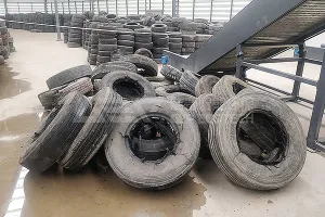 Waste tire shredder production line for sale