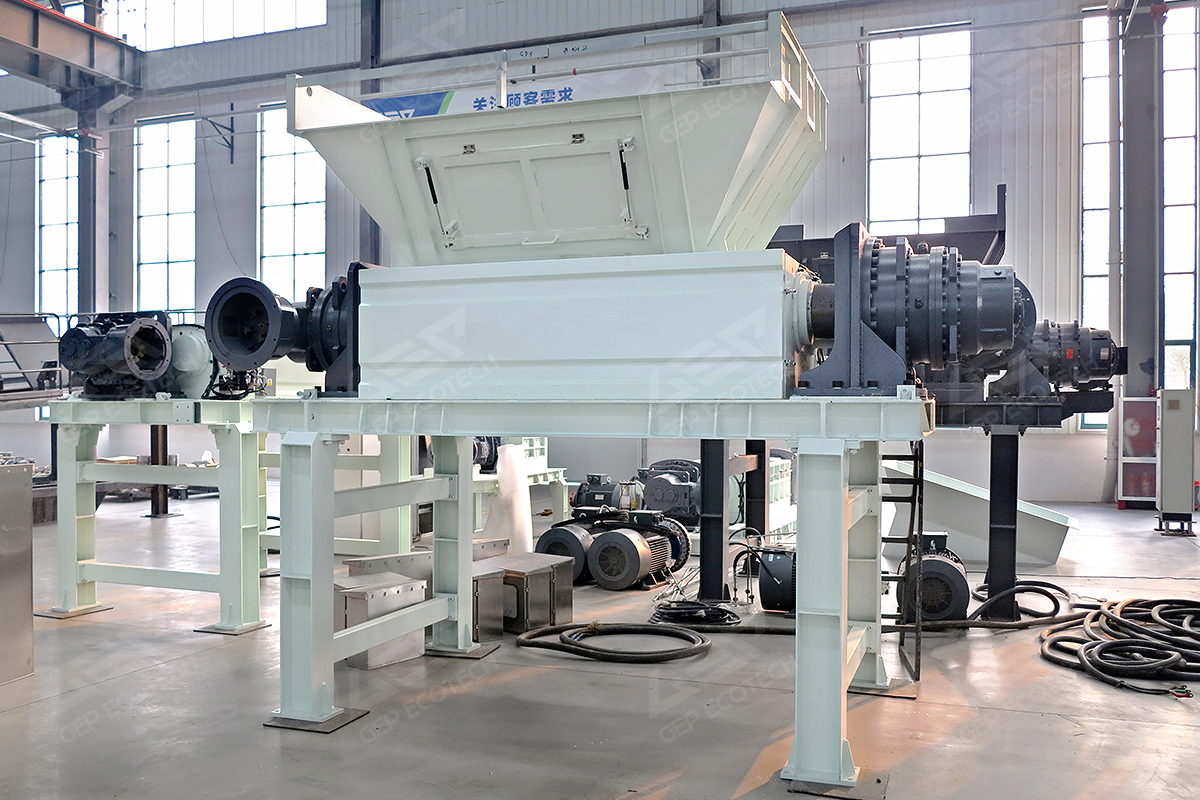 waste tire shredder