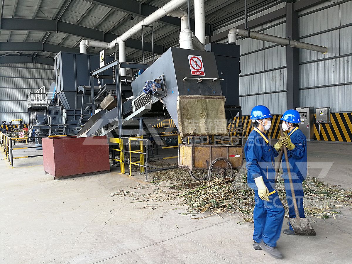 Shredded organic waste Shredded organic waste