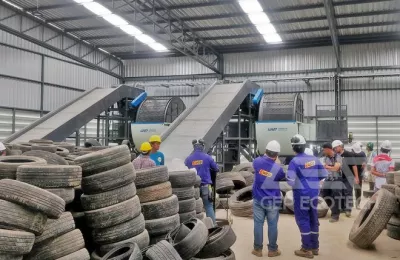 Waste Tire Shredding & Recycling System