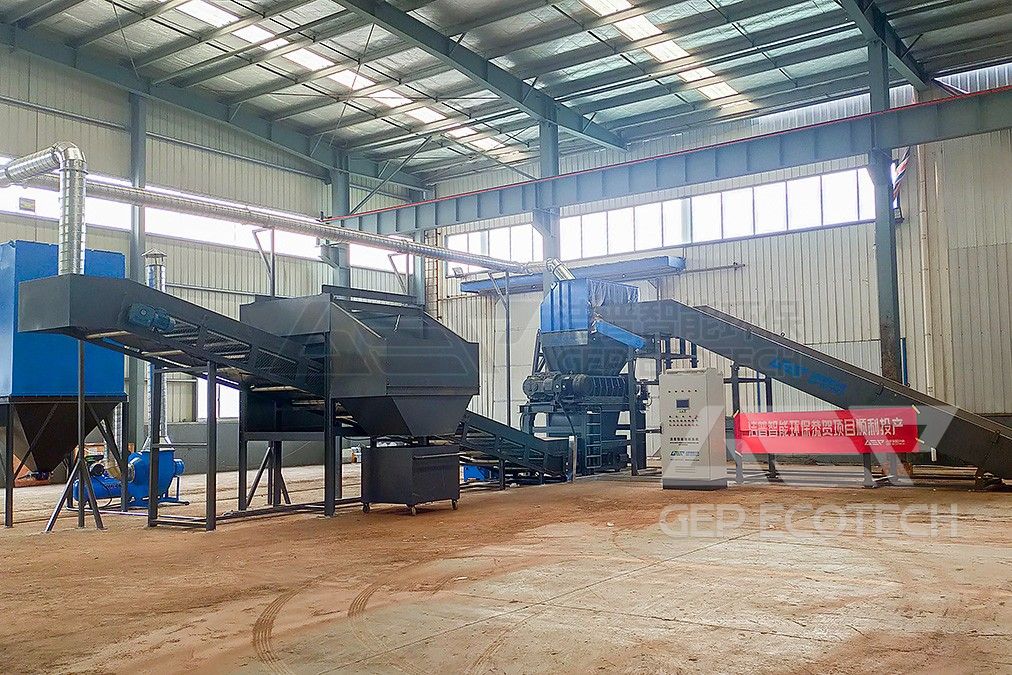 This large-scale garden waste treatment production line This large-scale garden waste treatment production line