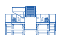 Double Shaft Tire Shredder
