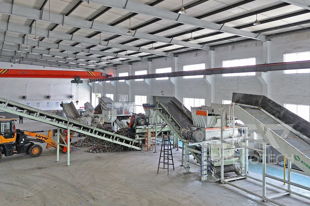 GD dual-shaft shredder in Alternative Fuel  Production Plant