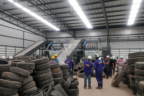 waste tire recycling production line