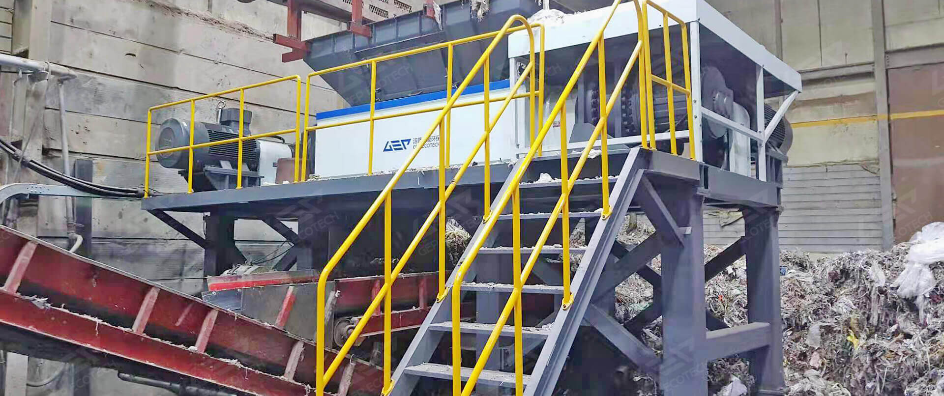 Industrial Solid Waste Shredding and Disposal Project in East Asia