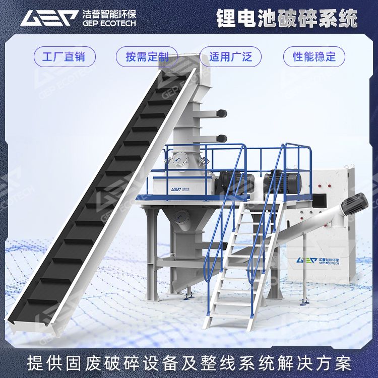 Power battery charged crushing system Power battery charged crushing system