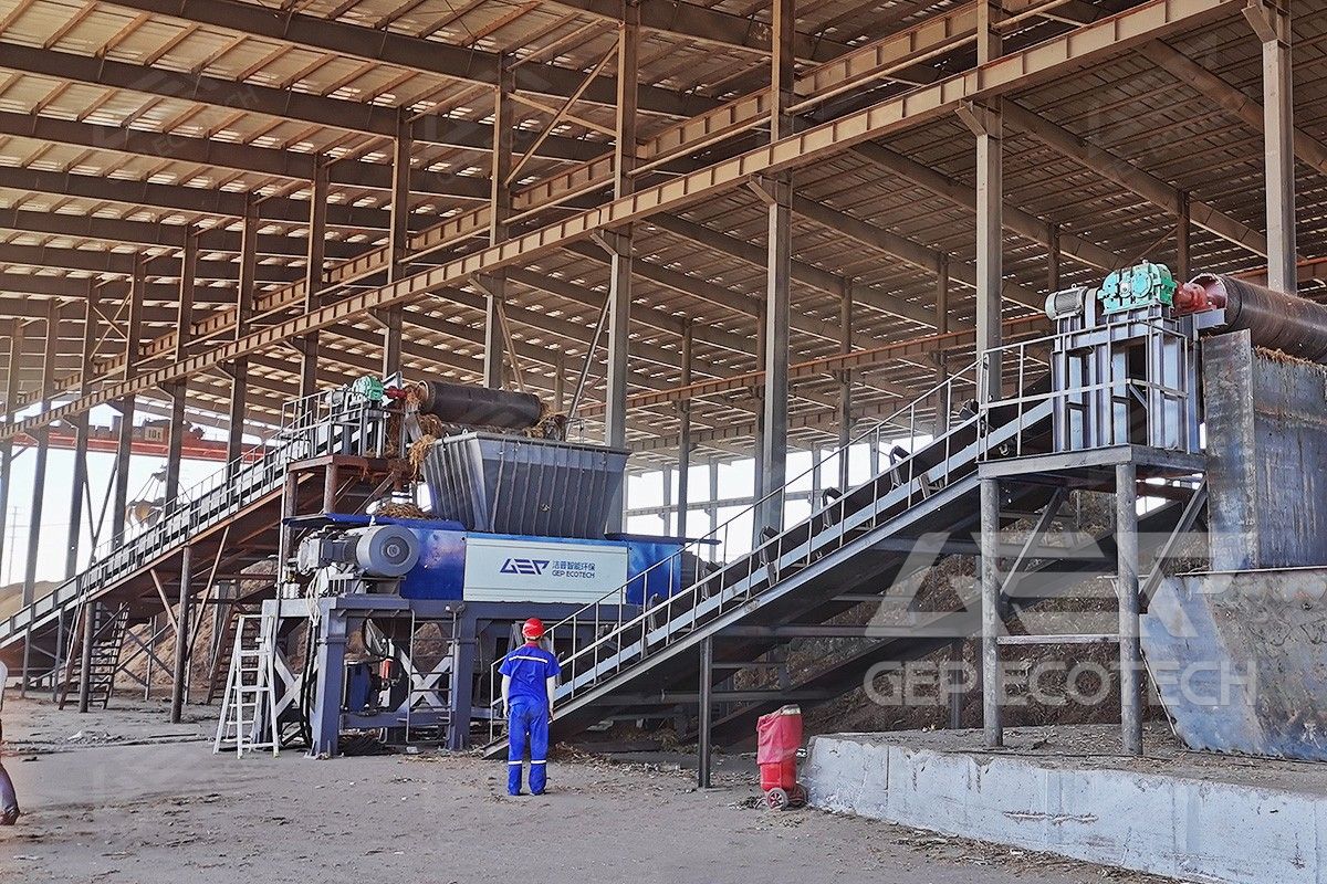 Double Shaft Biomass Shredder