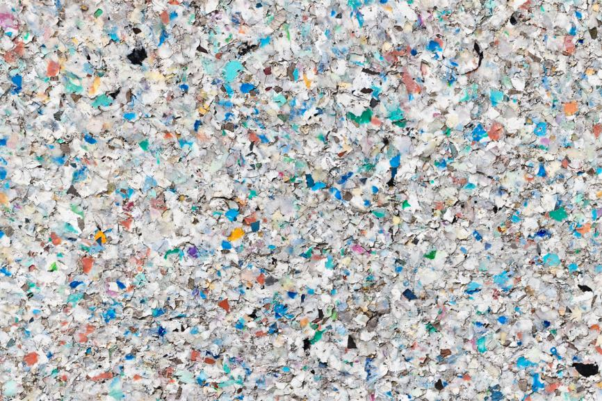 Crushed plastic Crushed plastic