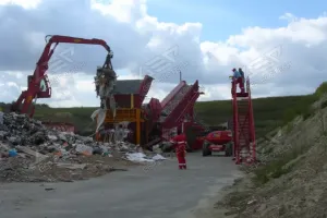 Industrial Shredder for MSW Management