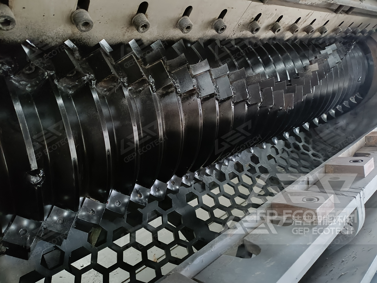 Single shaft shredder Single shaft shredder
