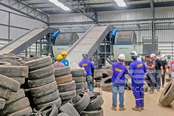 Waste Tire Processing Plant