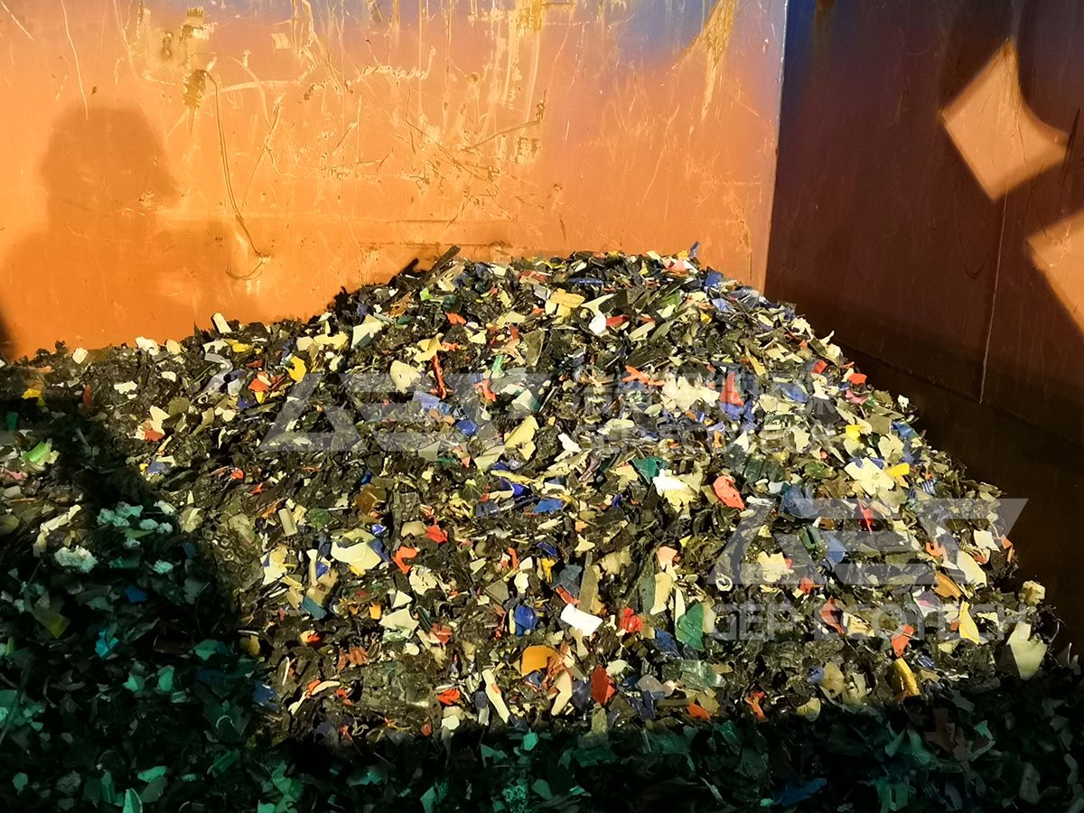 shredded plastic shredded plastic