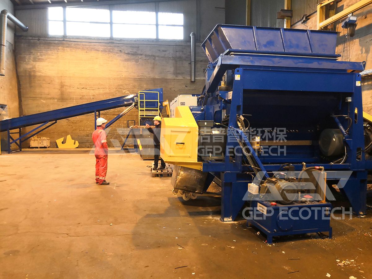 Mixed Plastic Waste Shredding Project in Europe Mixed Plastic Waste Shredding Project in Europe