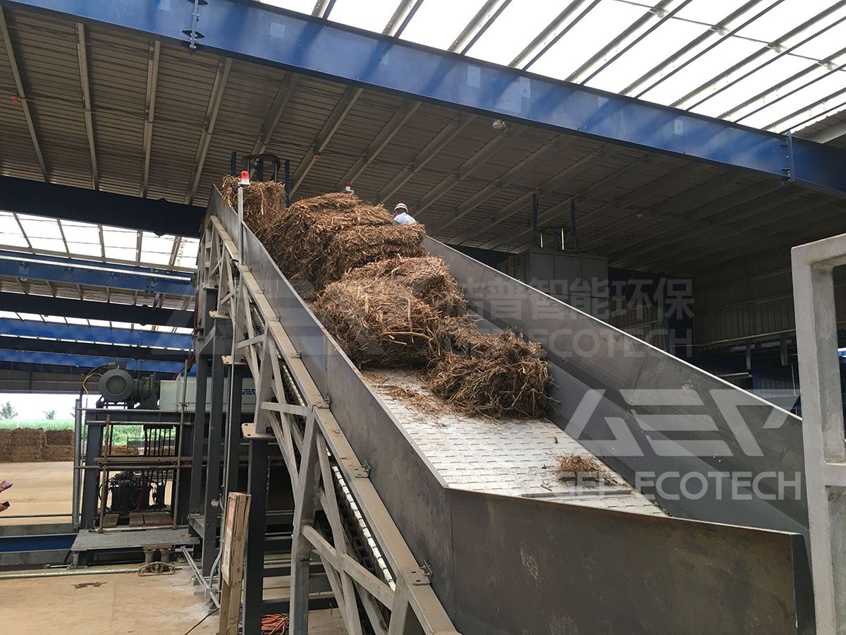 Corn Waste shredding line Corn Waste shredding line