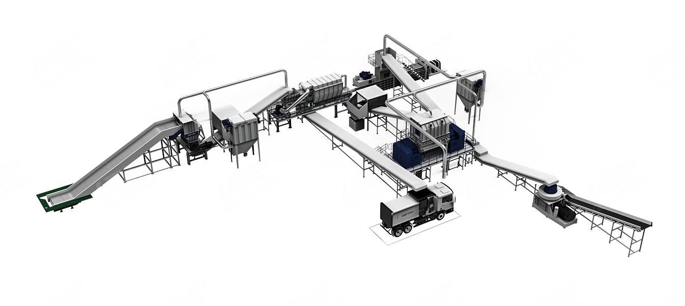 Industrial Waste to RDF/SRF Production Process