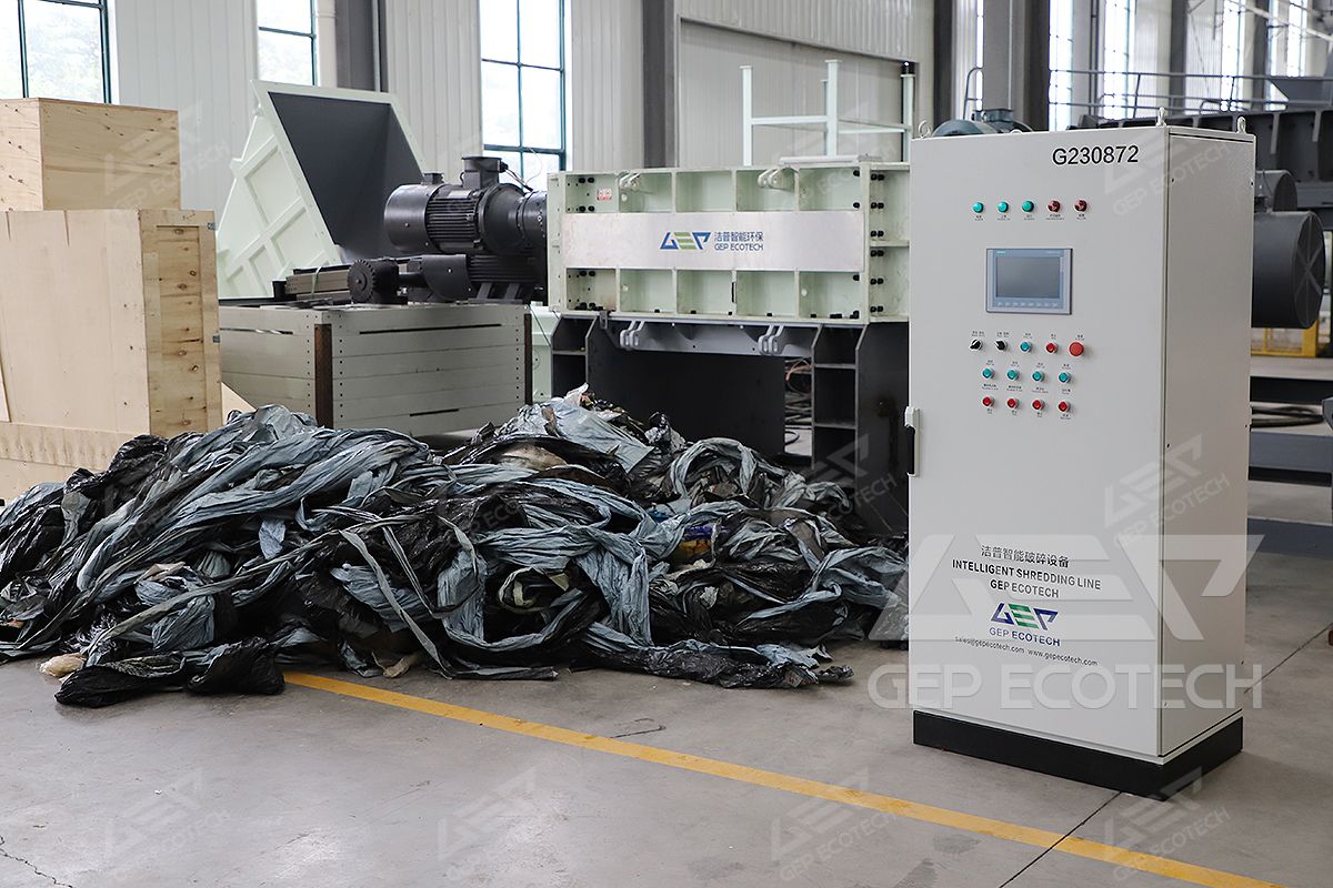 Black Bin Bag Waste Shredder Black Bin Bag Waste Shredder