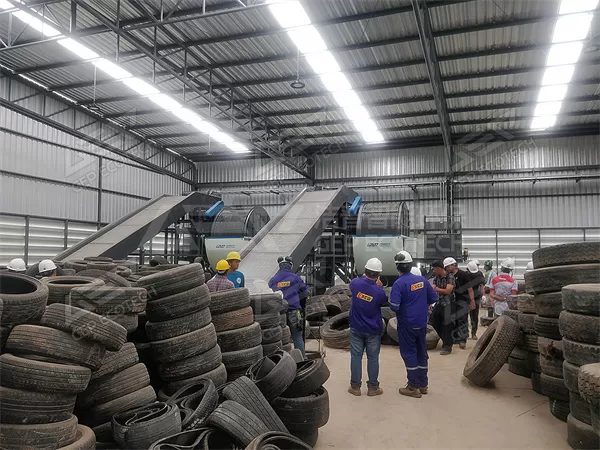 Waste tyre Shredding and Cracking Disposal Project in Southeast Asia Waste tyre Shredding and Cracking Disposal Project in Southeast Asia