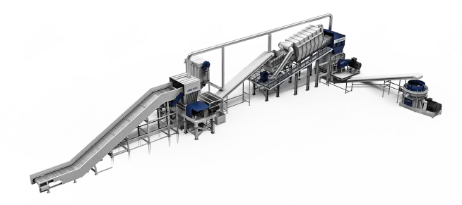 Biomass Pellet Fuel Production Process