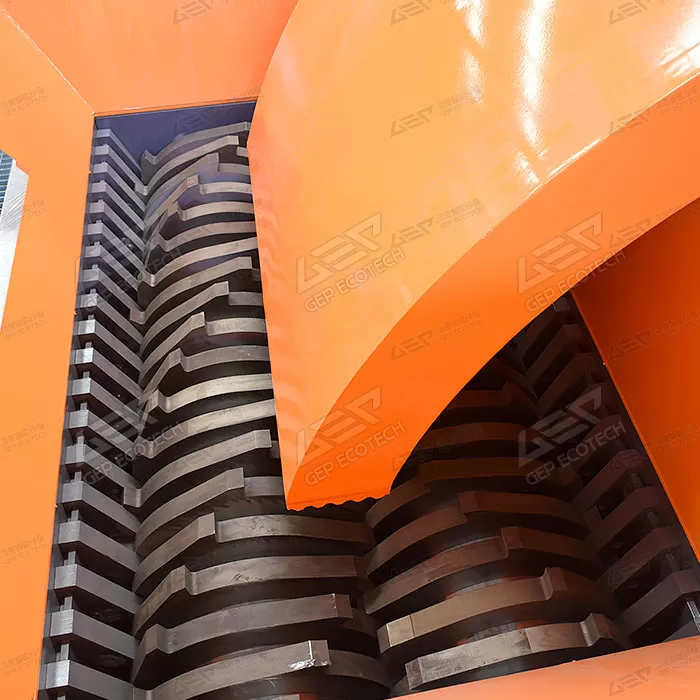 Double shaft shear shredder Double shaft shear shredder