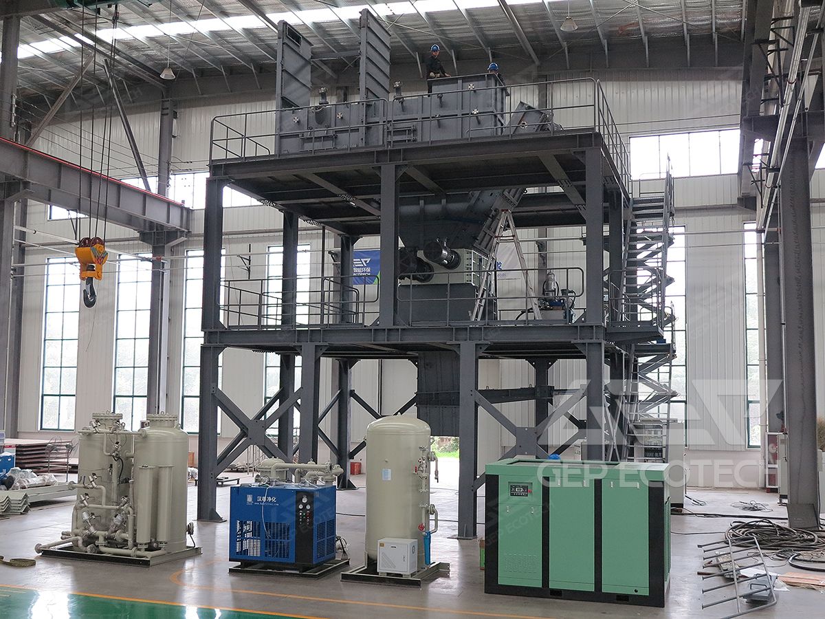 Shredding Systems with Inert Atmosphere Shredding Systems with Inert Atmosphere