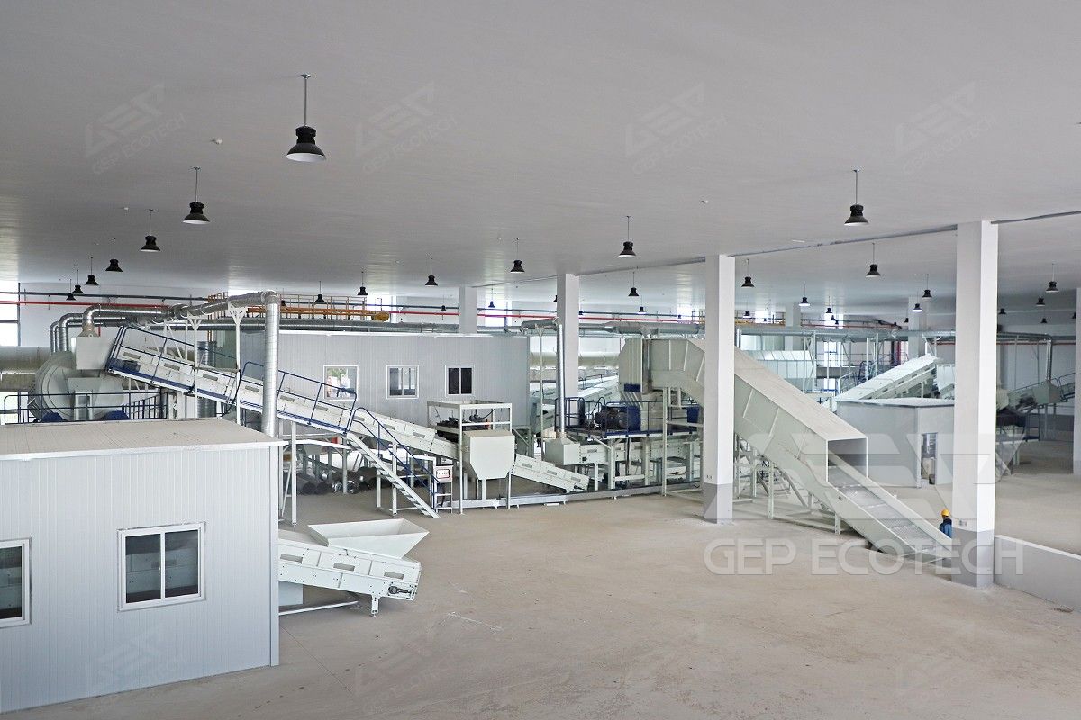 This large-scale garden waste treatment production line This large-scale garden waste treatment production line