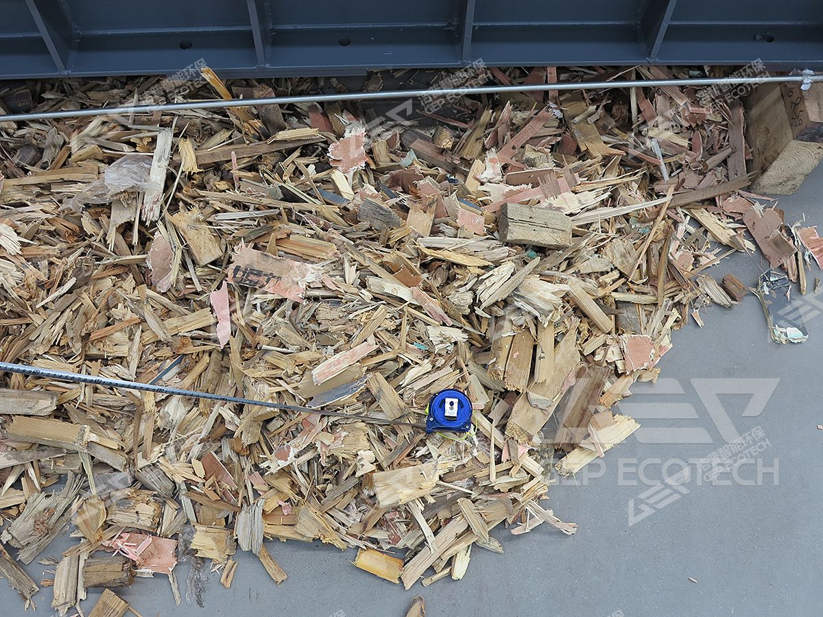 Output Size of Wood Pallets Pre-Shredding Machine