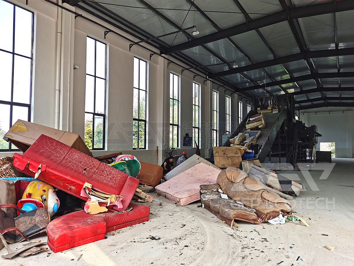 bulky waste recycling production line bulky waste recycling production line