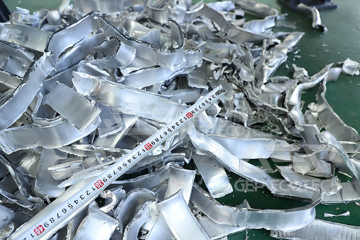 Shredded metal pipes Shredded metal pipes