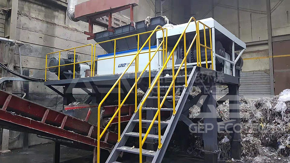 Paper Mill Plastic Waste Shredding Project in East Asia Paper Mill Plastic Waste Shredding Project in East Asia