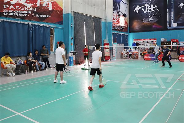 Badminton Match Collaborative Fighting Badminton Match Collaborative Fighting
