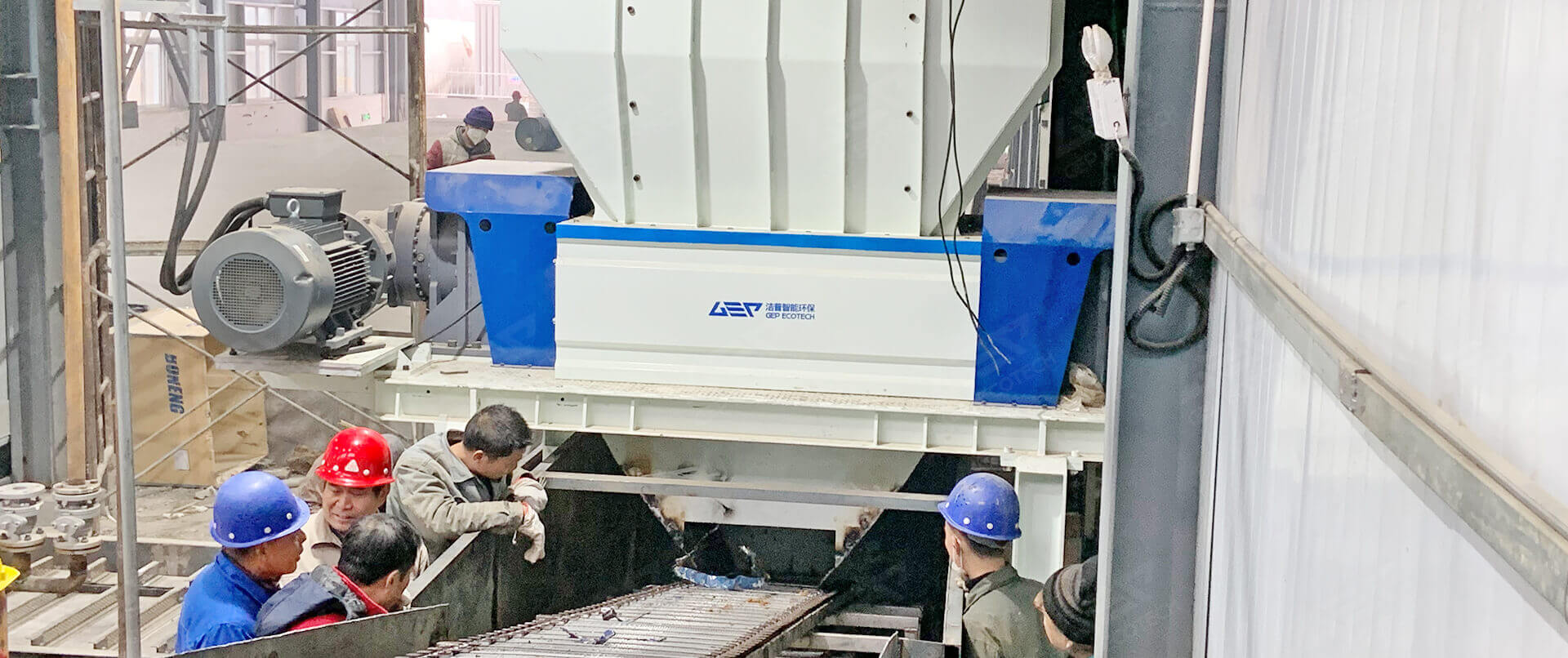 Iron Sheet Oil Drum Shredding Project in Henan, China
