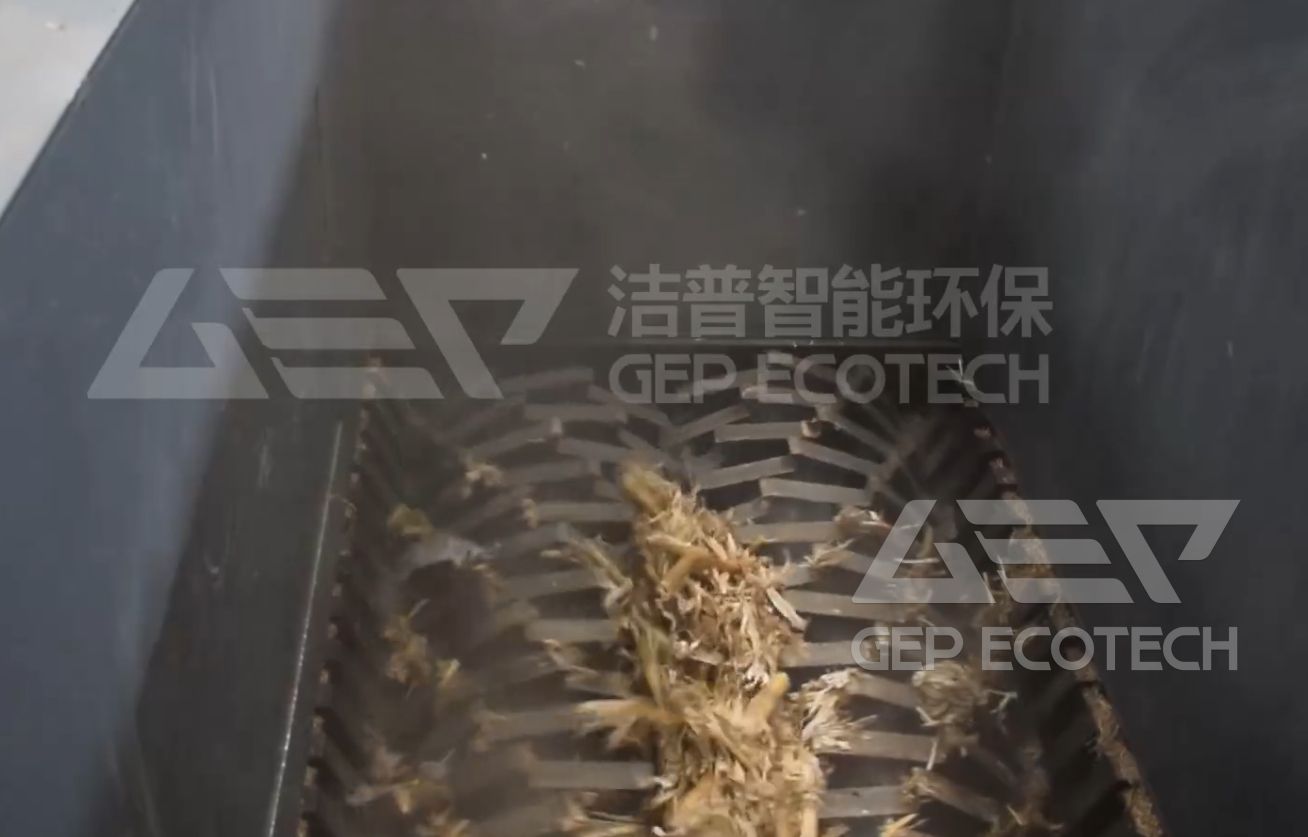 Dual-Shaft Shear Biomass Shredder Dual-Shaft Shear Biomass Shredder