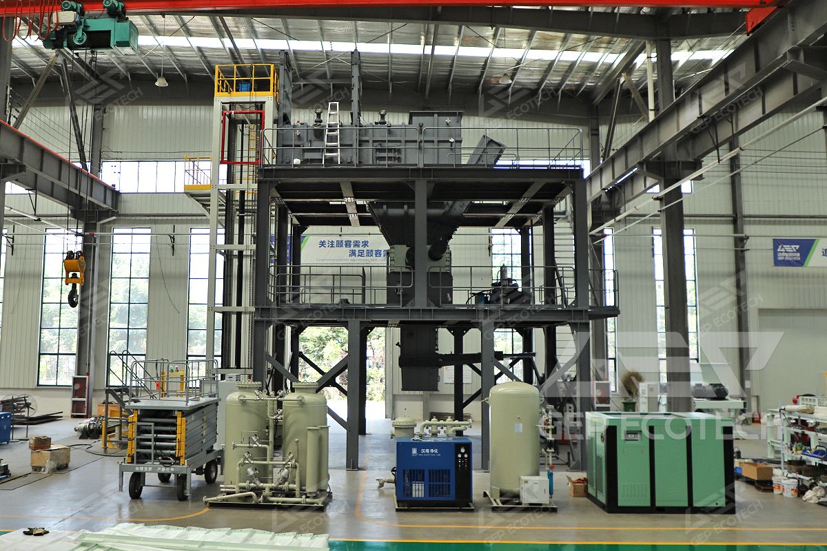 tower type hazardous waste shredding system tower type hazardous waste shredding system