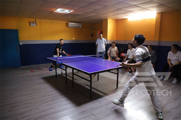 Table Tennis Match Shows Spirit Table Tennis Match Shows Spirit