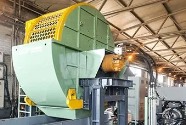 Integrated with trommel screen