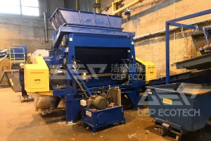 Shredding Plant for Recycling Polyurethane in Korea