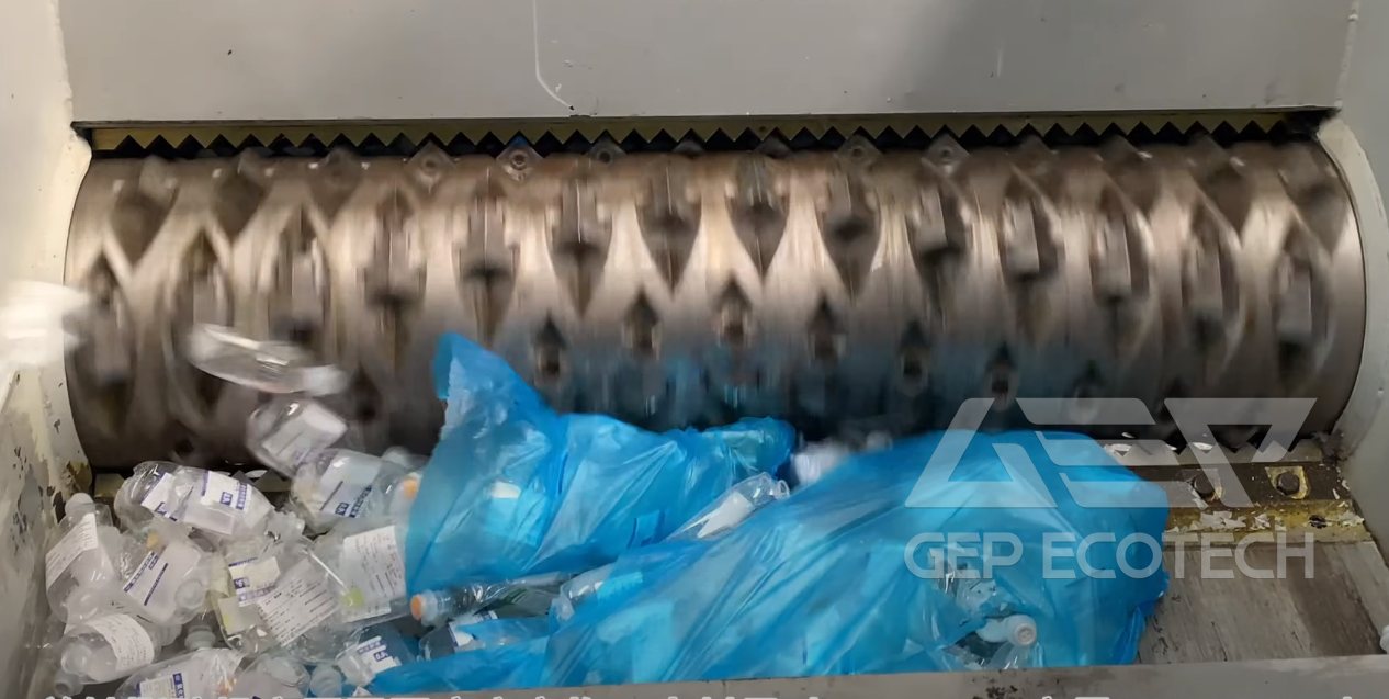 Medical Waste Single Shaft Shredder Medical Waste Single Shaft Shredder