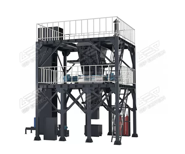 GV series tower-type hazardous waste shredding system GV series tower-type hazardous waste shredding system